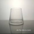 Crystal Ripple Glass Vase Clear Vase Glass